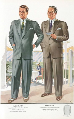 Мужская мода 1940-х годов
